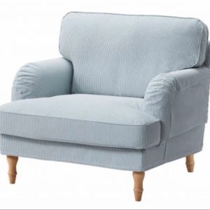 IKEA Slipcover for Stocksund Armchair Remvallen Blue White New Sealed IKEA Slipcover for Stocksund Armchair Remvallen Blue White New Sealed
